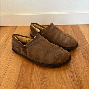 UGG Men's Brown Scuff Romeo II Slip On Slippers